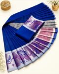 3D EMBOSE FANCY SEMI SILK SAREES (16)