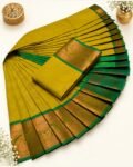 3D Emboss Fancy Semi Silk Saree – Elegant Designer Saree