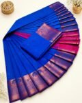 3D EMBOSE FANCY SEMI SILK SAREES (20)