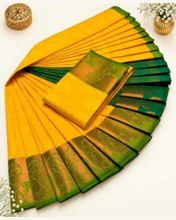 3D Emboss Fancy Semi Silk Saree – Elegant Designer Saree