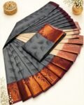 3D EMBOSE FANCY SEMI SILK SAREES (23)