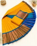 3D Emboss Fancy Semi Silk Saree – Elegant Designer Saree