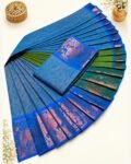 3D EMBOSE FANCY SEMI SILK SAREES (37)