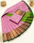 3D EMBOSE FANCY SEMI SILK SAREES (45)
