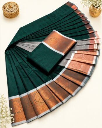 3D Emboss Fancy Semi Silk Saree – Elegant Designer Saree