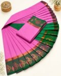 3D Emboss Fancy Semi Silk Saree – Elegant Designer Saree