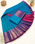 3D EMBOSE FANCY SEMI SILK SAREES (62)