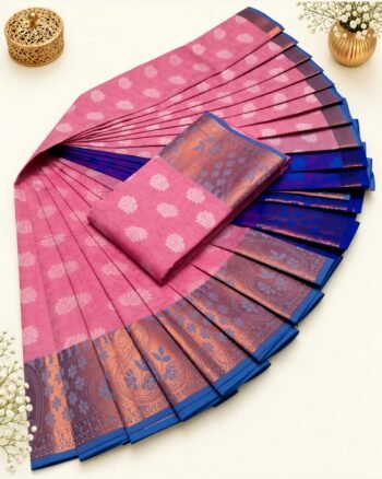 3D Emboss Fancy Semi Silk Saree – Elegant Designer Saree