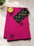 South Cotton Mix Printed Saree with Extra Kalamkari Blouse (22)