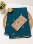 South Cotton Mix Printed Saree with Kalamkari Blouse