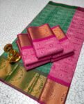 3D Embossed Silk Saree – Elegant Designer Saree for Women