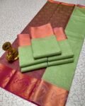 3D Embossed Silk Saree – Elegant Designer Saree for Women