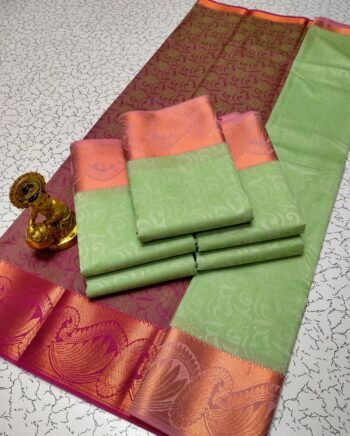 3D Embossed Silk Saree – Elegant Designer Saree for Women