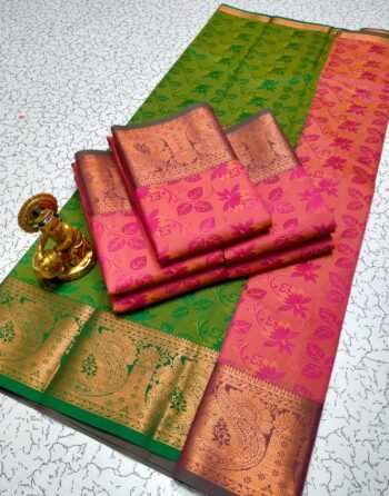 3D Embossed Silk Saree – Elegant Designer Saree for Women