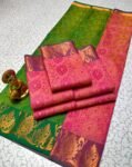 3D Embossed Silk Saree – Elegant Designer Saree for Women