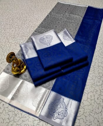 3D Embossed Silk Saree – Elegant Designer Saree for Women