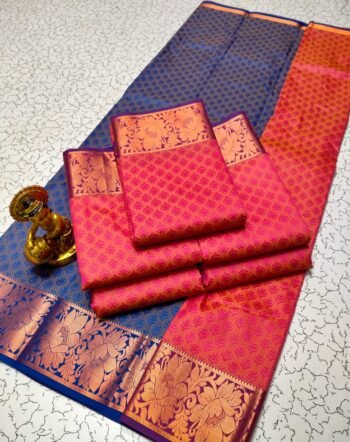 3D Embossed Silk Saree – Elegant Designer Saree for Women