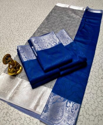 3D Embossed Silk Saree – Elegant Designer Saree for Women