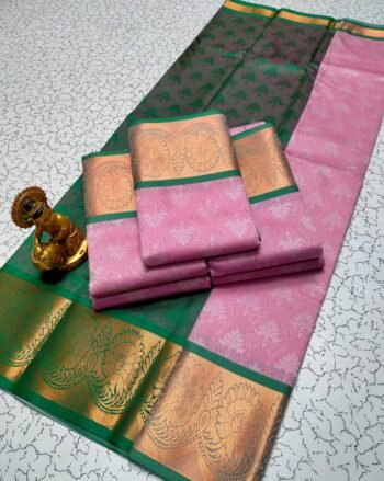 3D Embossed Silk Saree – Elegant Designer Saree for Women