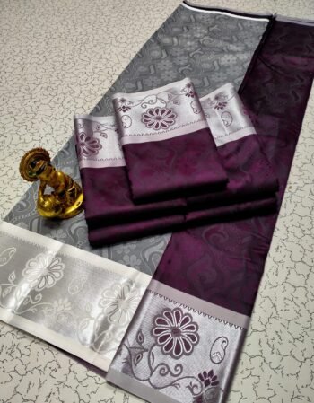 3D Embossed Silk Saree – Elegant Designer Saree for Women