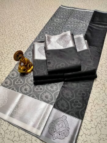 3D Embossed Silk Saree – Elegant Designer Saree for Women