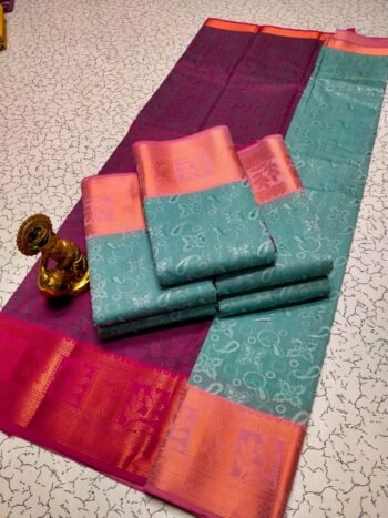 3D Embossed Silk Saree – Elegant Designer Saree for Women