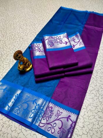 3D Embossed Silk Saree – Elegant Designer Saree for Women