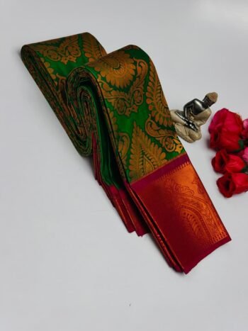 Semi Kootanji Meena Jacquard Silk Saree – Elegant Traditional Designer Saree